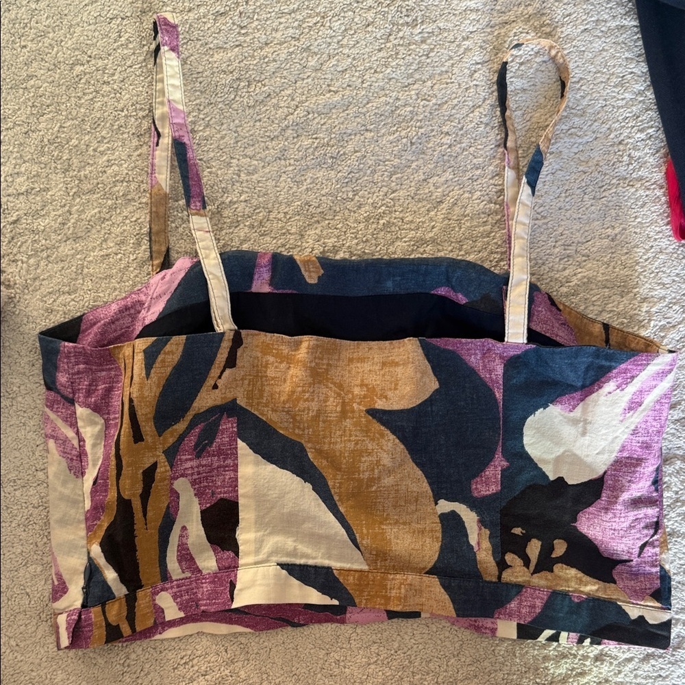 Banana Republic Multicolor Floral Crop Top - Picture 2 of 4